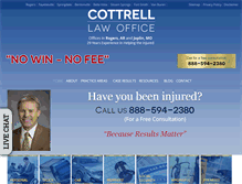 Tablet Screenshot of cottrelllawoffice.com